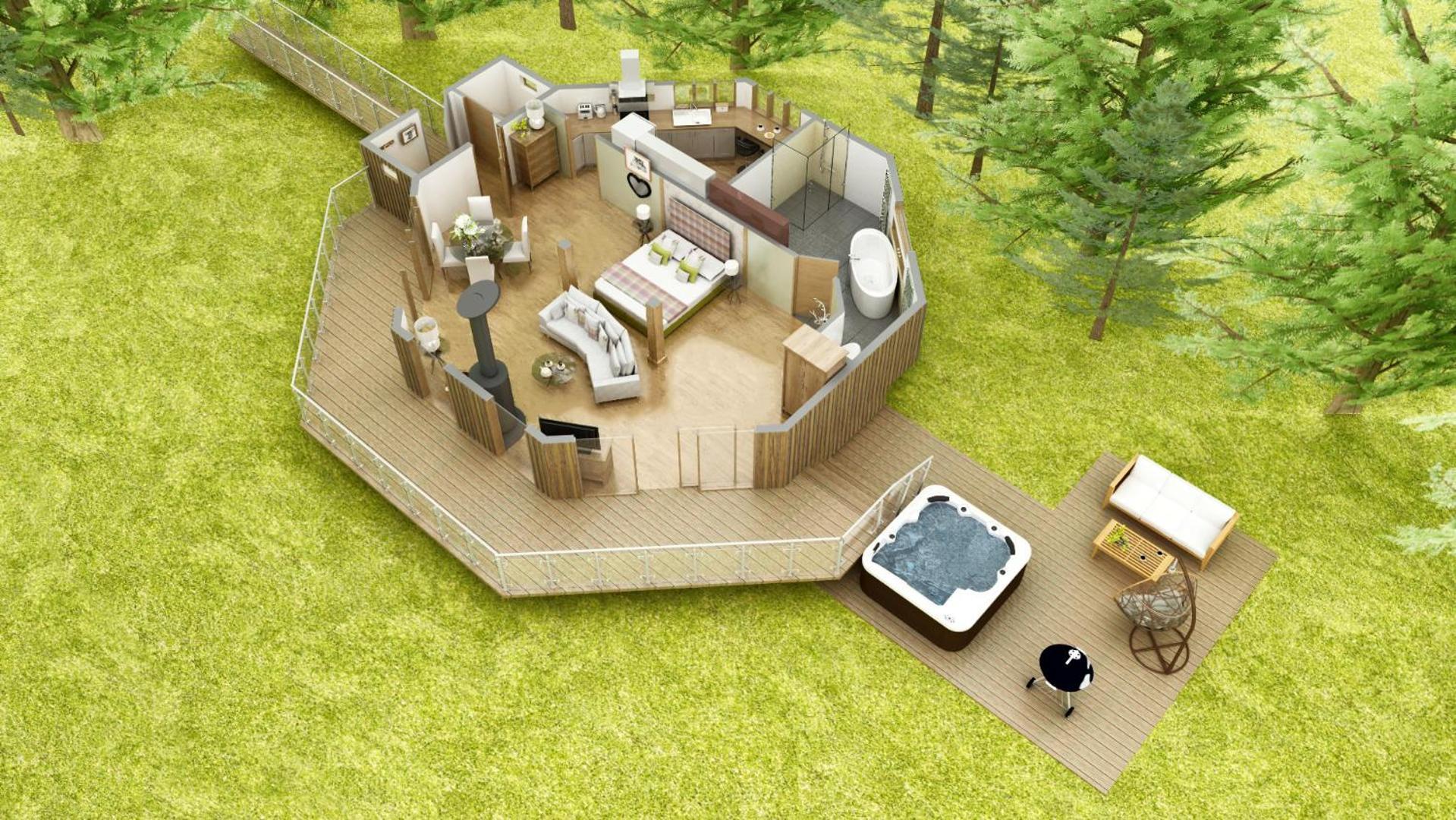Dalnoid Cottages & Treehouses Nr Glenshee Luaran gambar